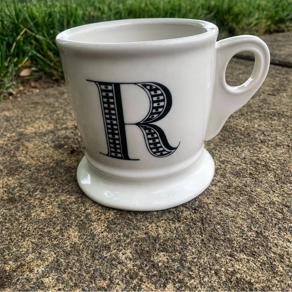 Anthropologie Letter R Initial Monogram Mug - Picture 1 of 2